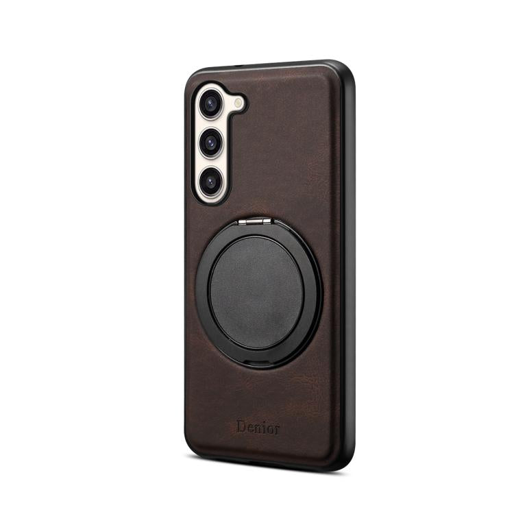 For Samsung Galaxy S23+ 5G Denior A14 Skin Feel Rotating Holder MagSafe Phone Case