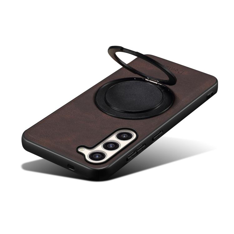 For Samsung Galaxy S23+ 5G Denior A14 Skin Feel Rotating Holder MagSafe Phone Case