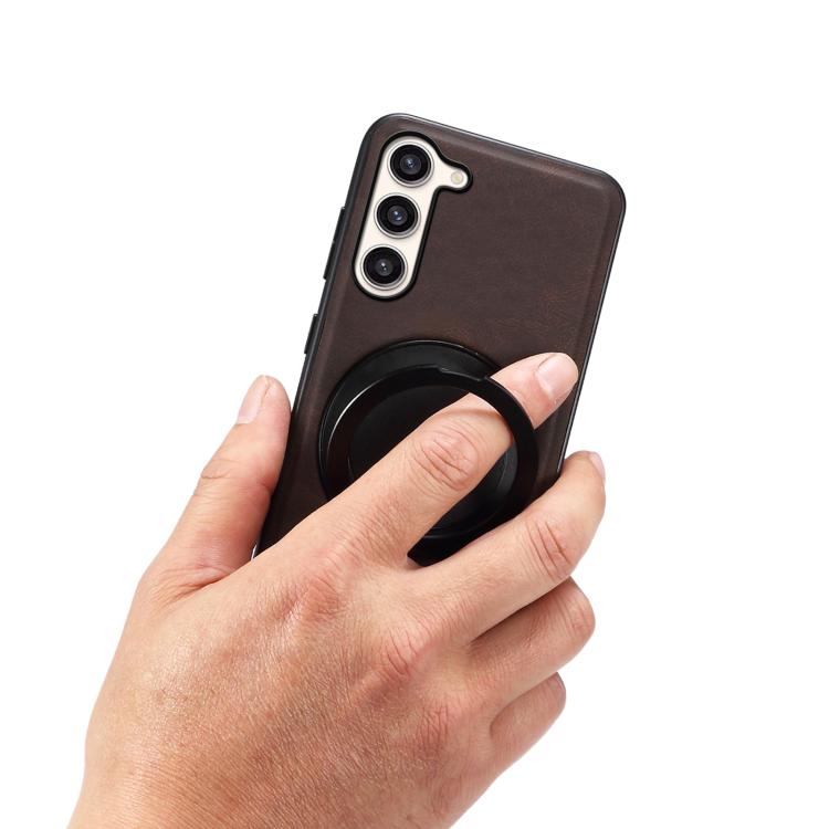 For Samsung Galaxy S23+ 5G Denior A14 Skin Feel Rotating Holder MagSafe Phone Case