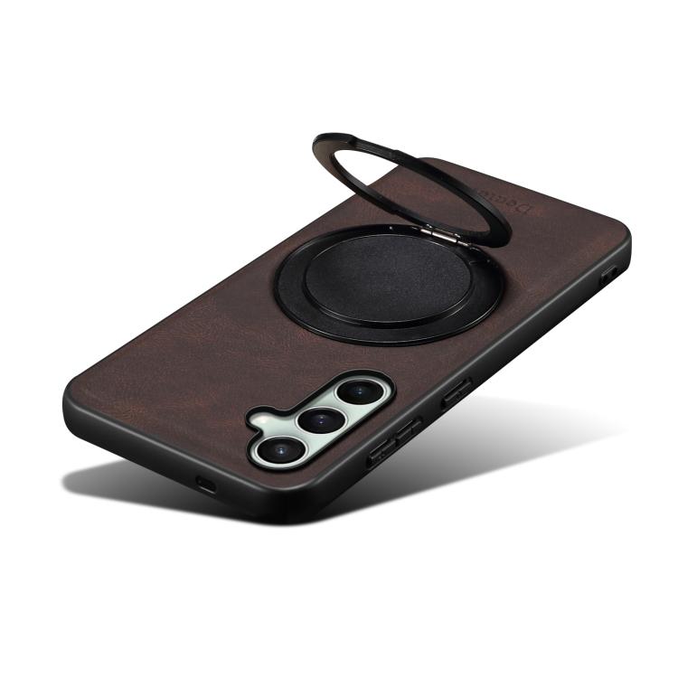 For Samsung Galaxy S24 FE 5G Denior A14 Skin Feel Rotating Holder MagSafe Phone Case