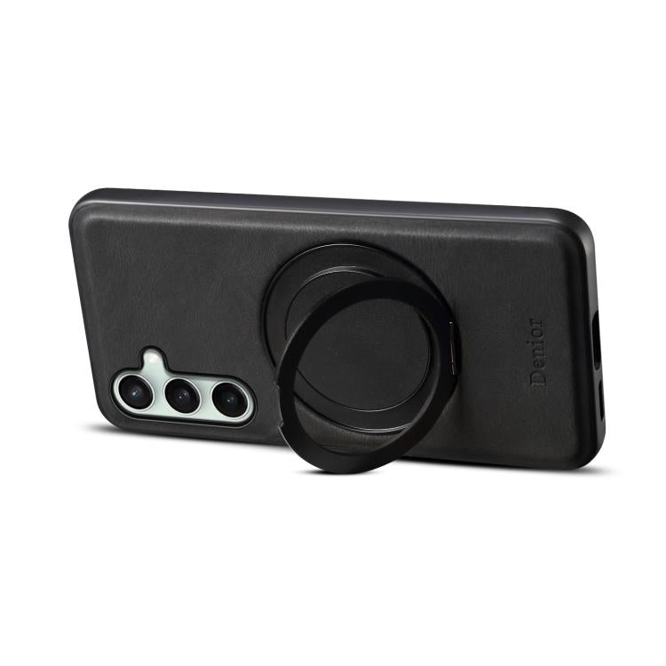 For Samsung Galaxy S24 FE 5G Denior A14 Skin Feel Rotating Holder MagSafe Phone Case