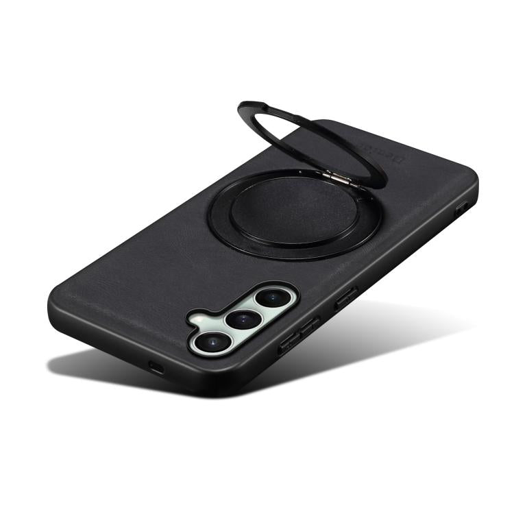 For Samsung Galaxy S24 FE 5G Denior A14 Skin Feel Rotating Holder MagSafe Phone Case