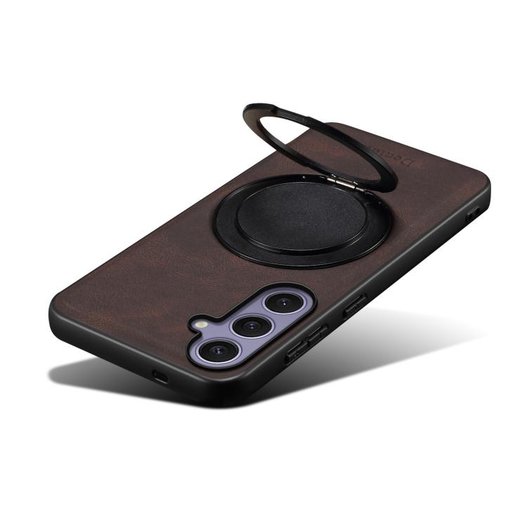 For Samsung Galaxy S24+ 5G Denior A14 Skin Feel Rotating Holder MagSafe Phone Case