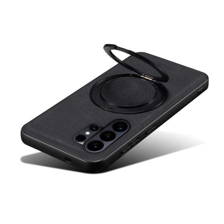 For Samsung Galaxy S25 Ultra 5G Denior A14 Skin Feel Rotating Holder MagSafe Phone Case