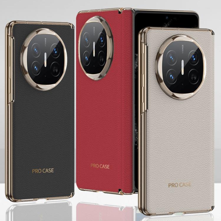 For Huawei Mate X6 GKK Ultrathin Hinge Leather Magsafe Phone Case