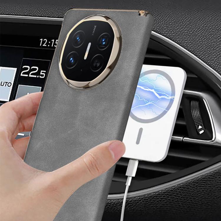 For Huawei Mate X6 GKK Ultrathin Hinge Leather Magsafe Phone Case