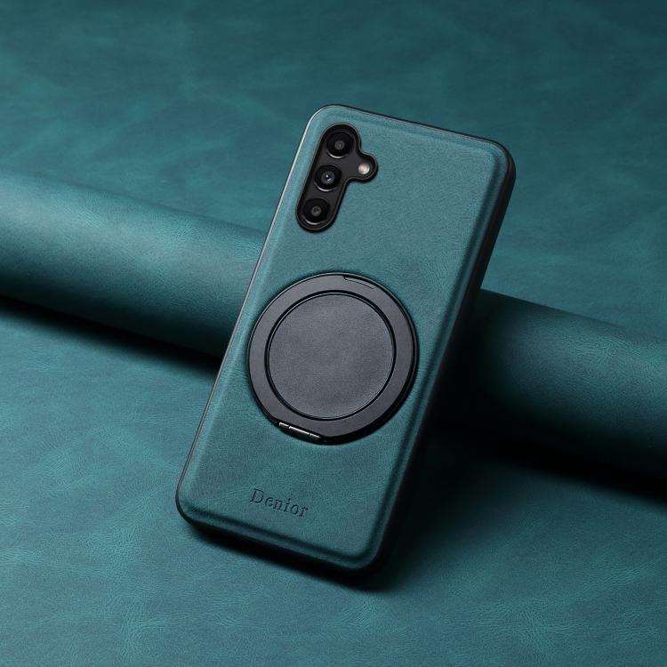 For Samsung Galaxy A15 5G Denior A14 Skin Feel Rotating Holder MagSafe Phone Case
