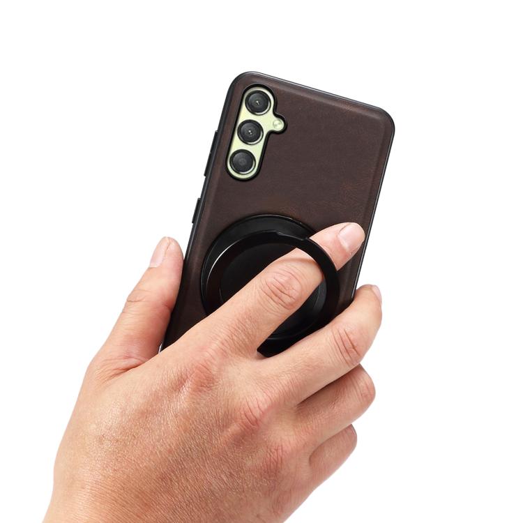 For Samsung Galaxy A25 5G Denior A14 Skin Feel Rotating Holder MagSafe Phone Case