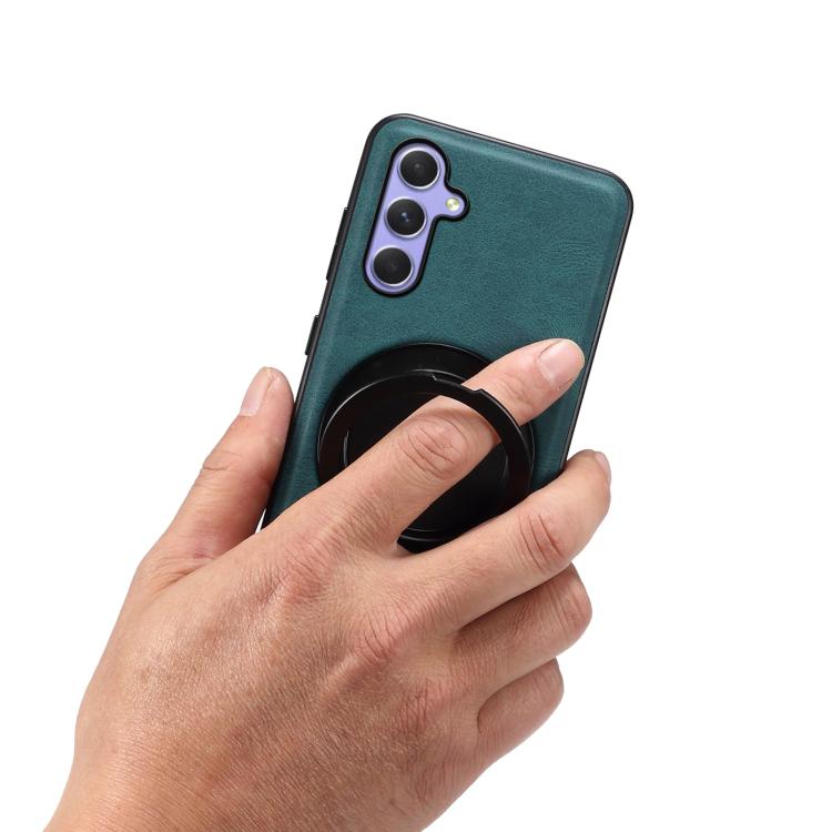 For Samsung Galaxy A55 5G Denior A14 Skin Feel Rotating Holder MagSafe Phone Case