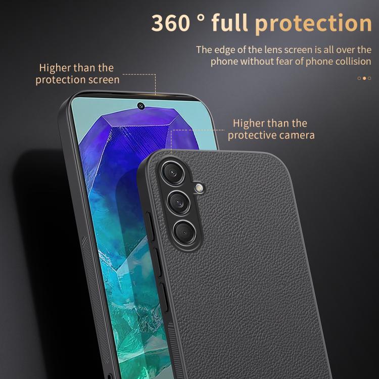For Samsung Galaxy M55 HUIYI Leather Magnetic Phone Case