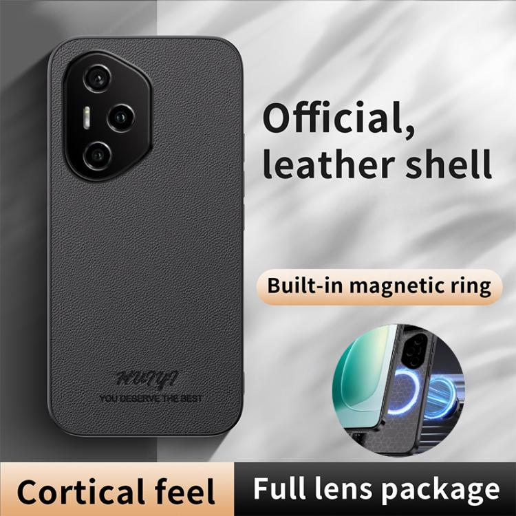 For Honor 300 Pro HUIYI Leather Magnetic Phone Case