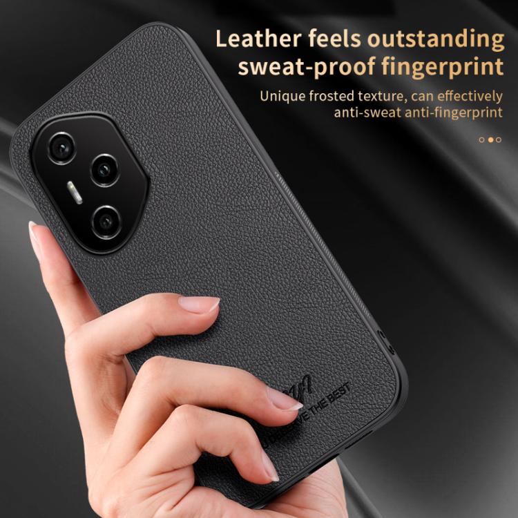 For Honor 300 Pro HUIYI Leather Magnetic Phone Case
