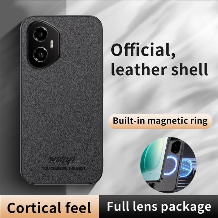 For Honor 300 HUIYI Leather Magnetic Phone Case