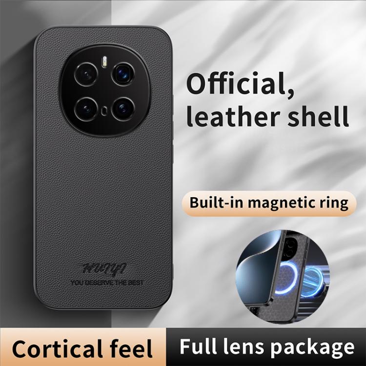 For Honor Magic7 Pro HUIYI Leather Magnetic Phone Case