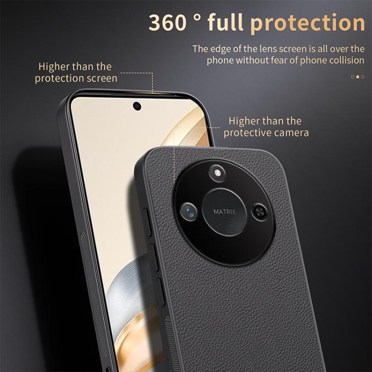 For Honor X60 HUIYI Leather Magnetic Phone Case