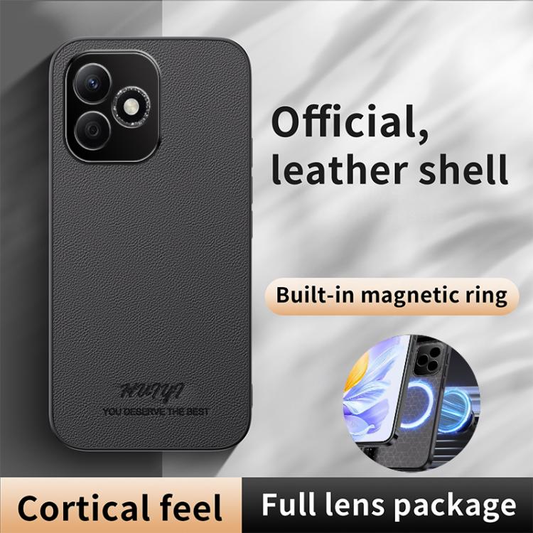 For Honor X60i HUIYI Leather Magnetic Phone Case