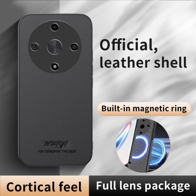 For Honor X9b HUIYI Leather Magnetic Phone Case