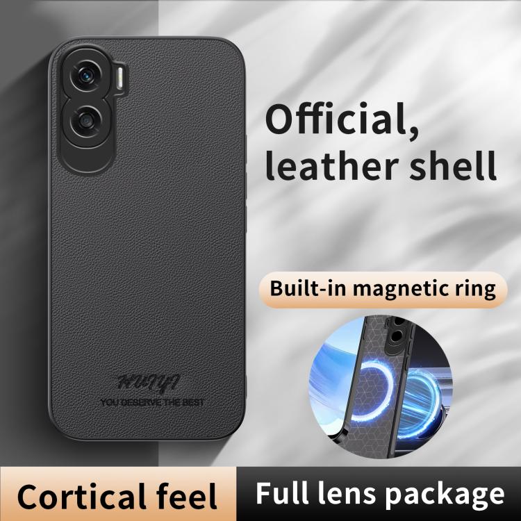 For Honor 90 Lite HUIYI Leather Magnetic Phone Case