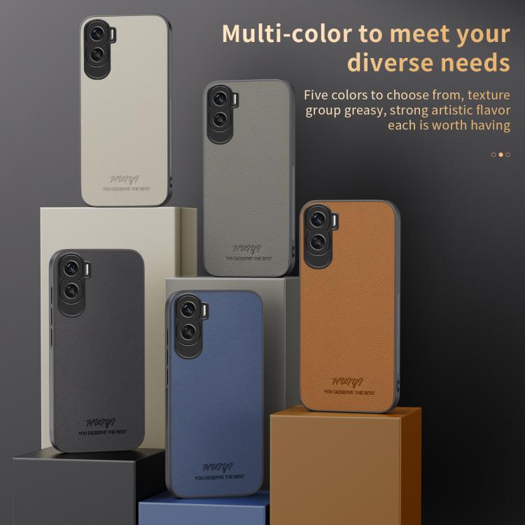 For Honor 90 Lite HUIYI Leather Magnetic Phone Case