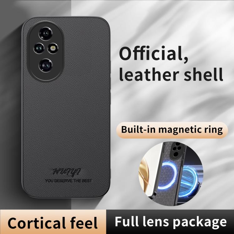 For Honor 200 Pro HUIYI Leather Magnetic Phone Case