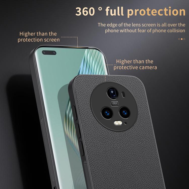 For Honor Magic5 Pro HUIYI Leather Magnetic Phone Case