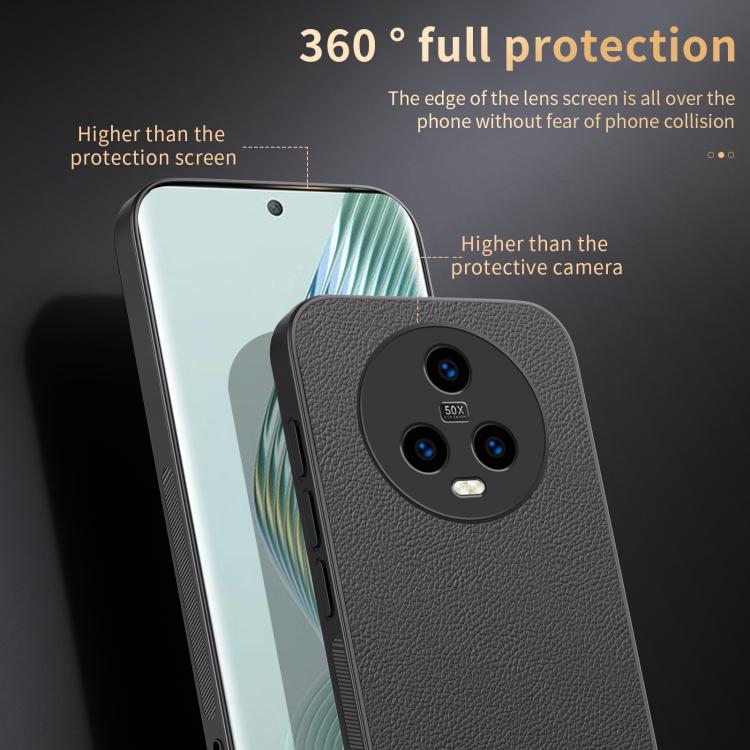 For Honor Magic5 HUIYI Leather Magnetic Phone Case