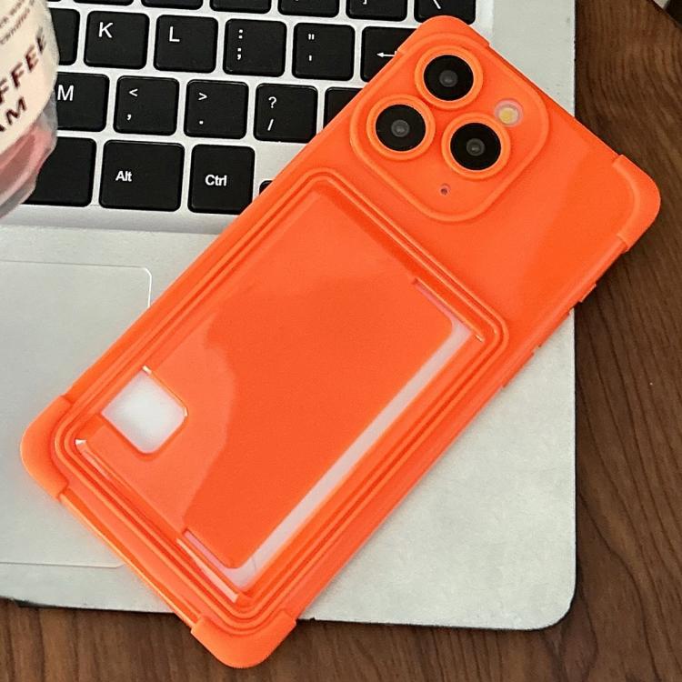 For iPhone 11 Pro Max Macaron Color Side Card Slot TPU Phone Case