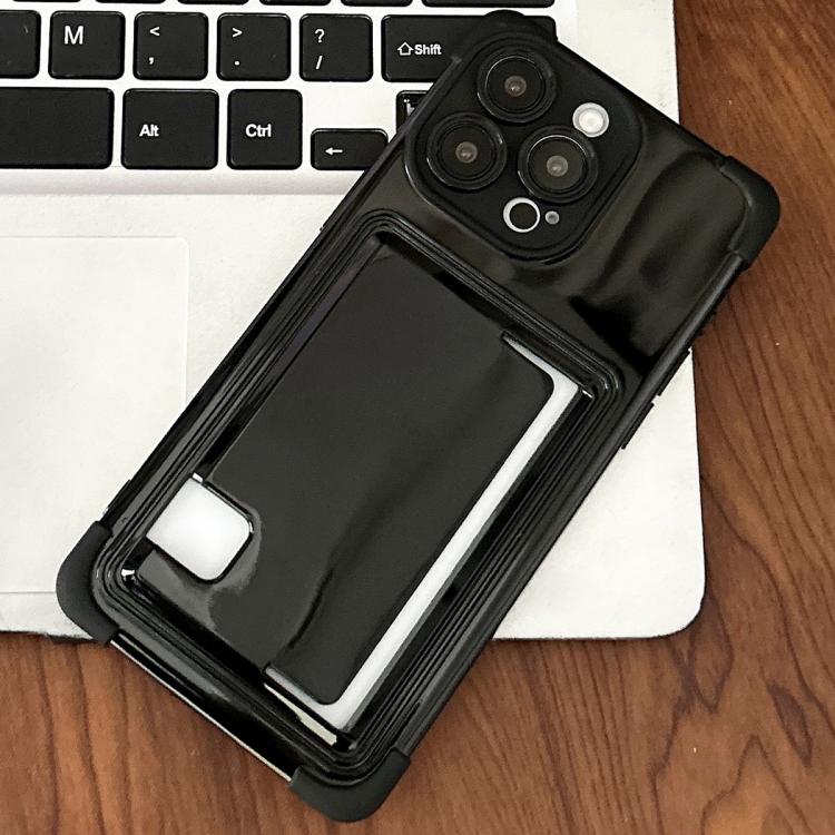 For iPhone 12 Pro Max Macaron Color Side Card Slot TPU Phone Case
