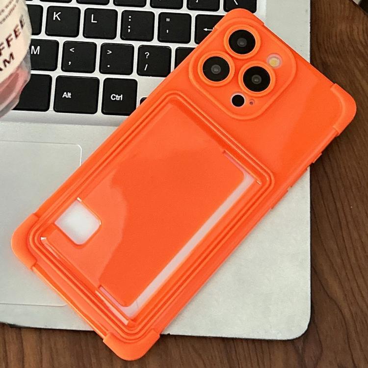 For iPhone 15 Pro Macaron Color Side Card Slot TPU Phone Case
