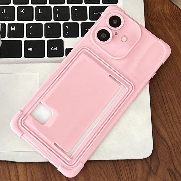 For iPhone 16 Macaron Color Side Card Slot TPU Phone Case