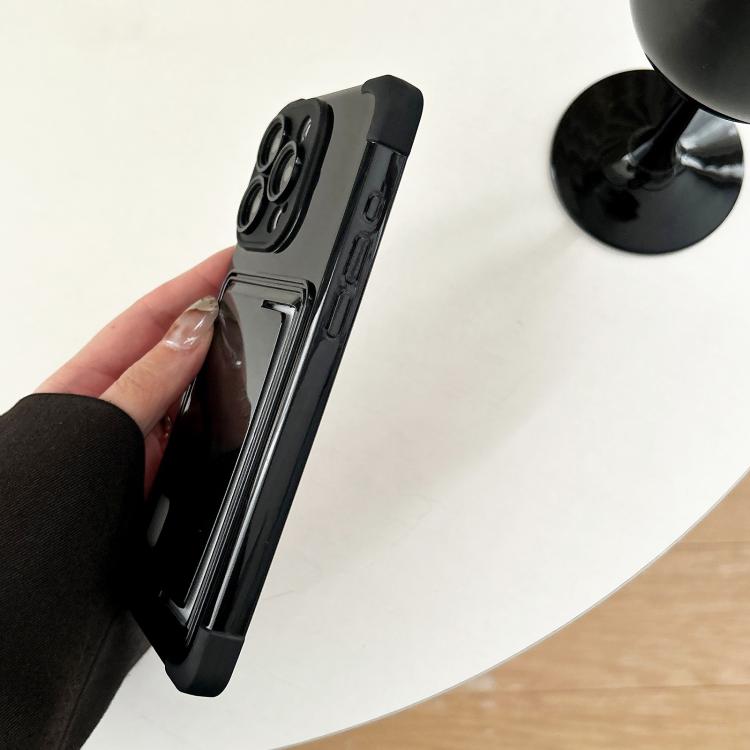 For iPhone 12 Pro Macaron Color Side Card Slot TPU Phone Case
