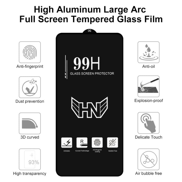 For Samsung Galaxy S26 5G 0.18mm High Aluminum Large Arc Full Screen Tempered Glass Film, Support Fingerprint Unlocking