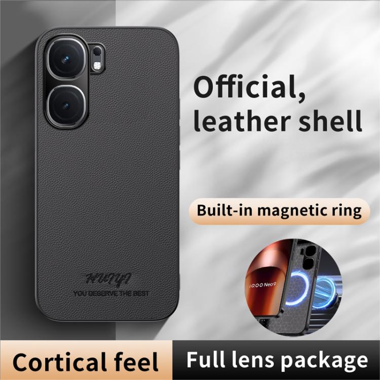 For vivo iQOO Neo9 HUIYI Leather Magnetic Phone Case
