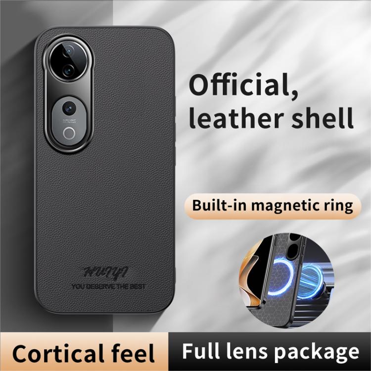 For vivo S19 Pro HUIYI Leather Magnetic Phone Case