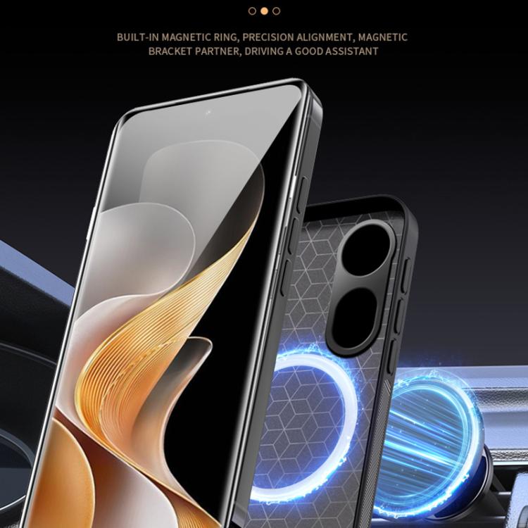 For vivo S19 Pro HUIYI Leather Magnetic Phone Case