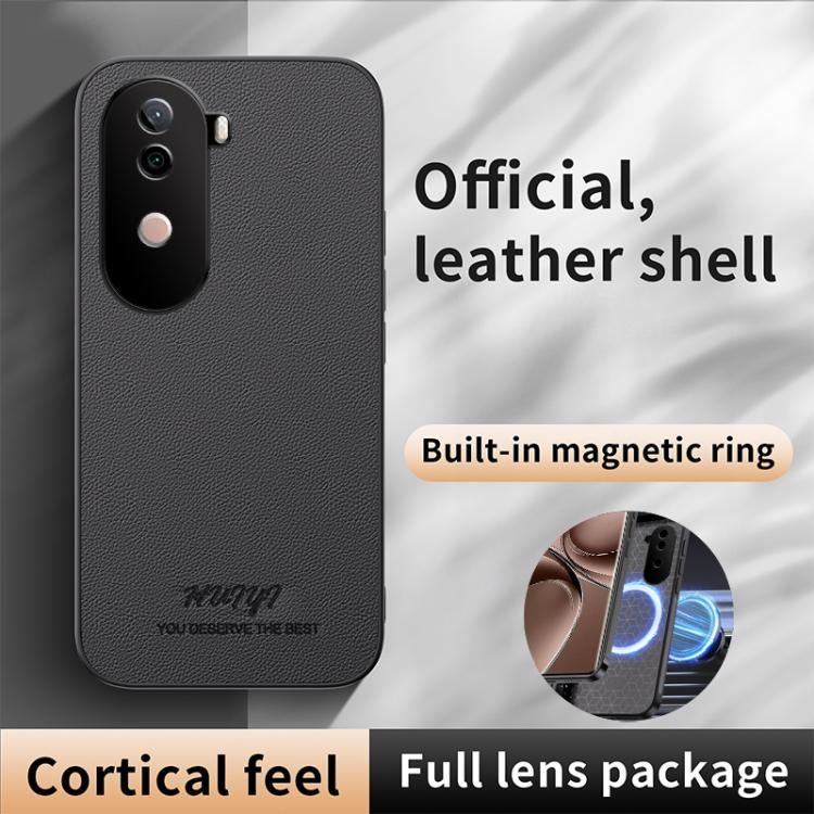 For vivo V40e HUIYI Leather Magnetic Phone Case