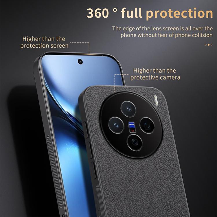 For vivo X200 HUIYI Leather Magnetic Phone Case