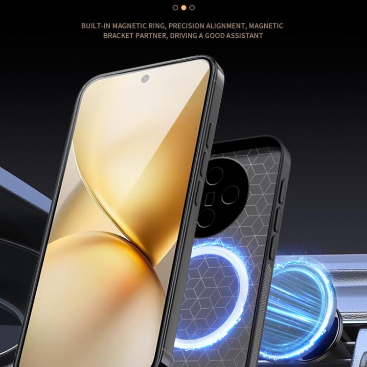 For vivo X200 Pro mini HUIYI Leather Magnetic Phone Case