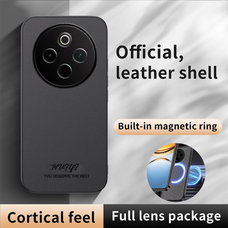 For vivo Y300 Pro HUIYI Leather Magnetic Phone Case