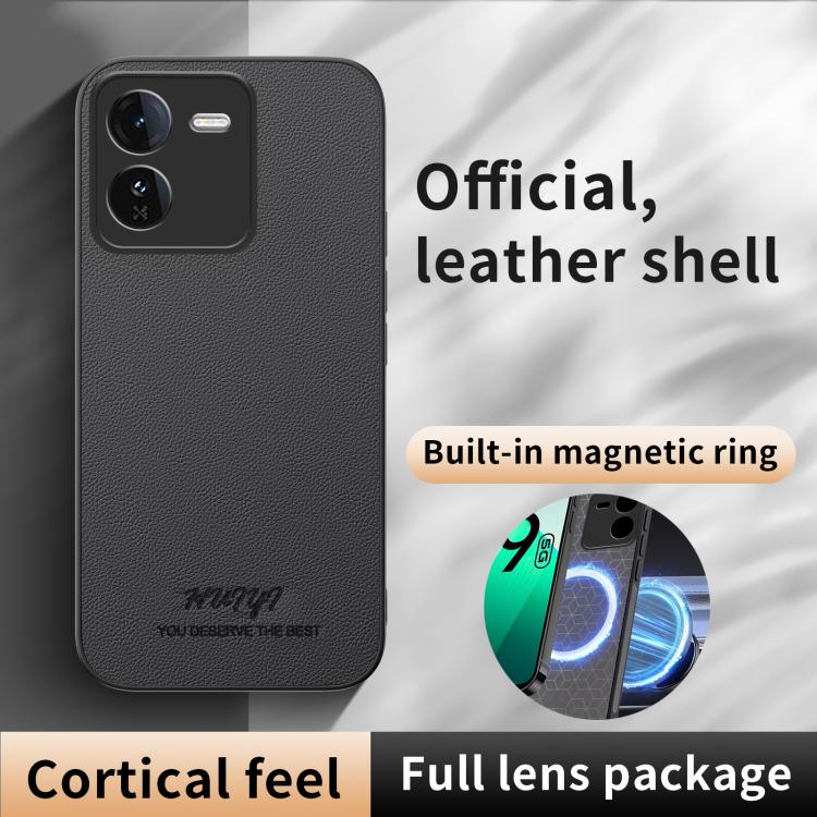 For vivo iQOO Z9 HUIYI Leather Magnetic Phone Case