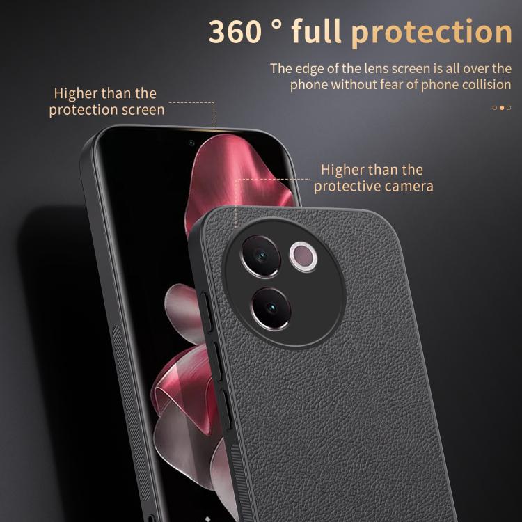 For vivo V30e HUIYI Leather Magnetic Phone Case