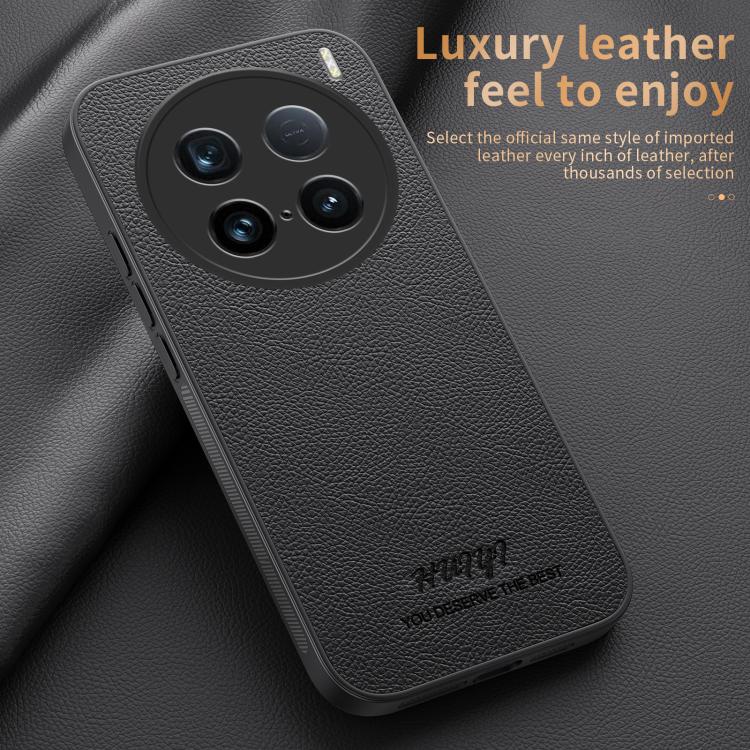 For vivo X100 Ultra HUIYI Leather Magnetic Phone Case