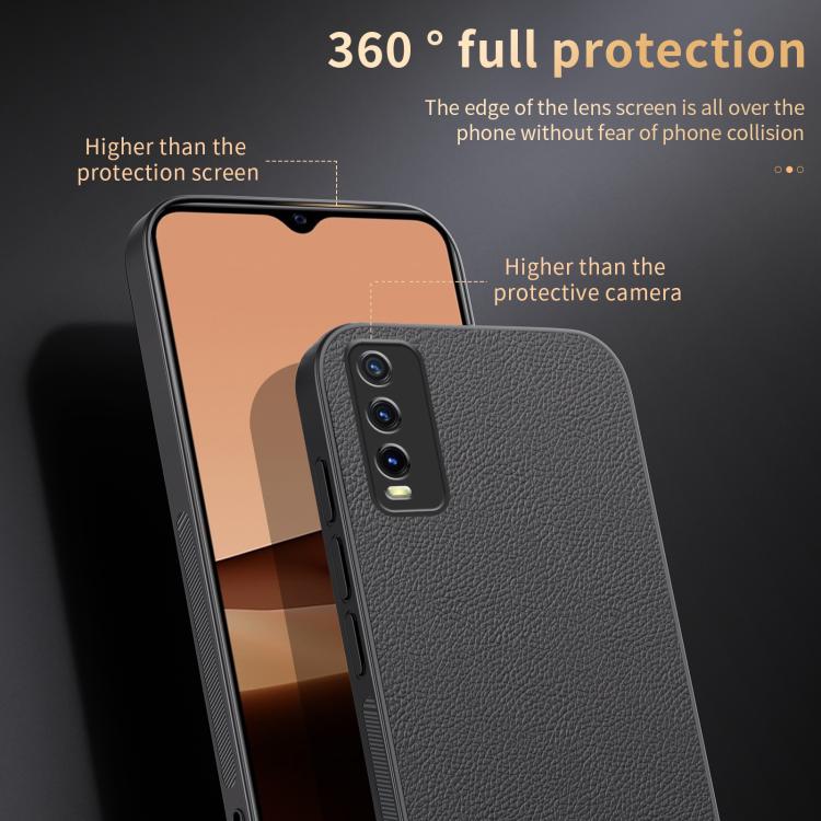 For vivo Y30 HUIYI Leather Magnetic Phone Case