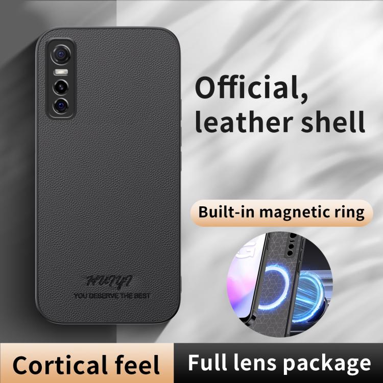 For vivo Y73s HUIYI Leather Magnetic Phone Case