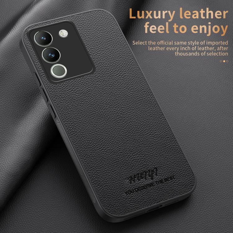 For vivo Y200 HUIYI Leather Magnetic Phone Case