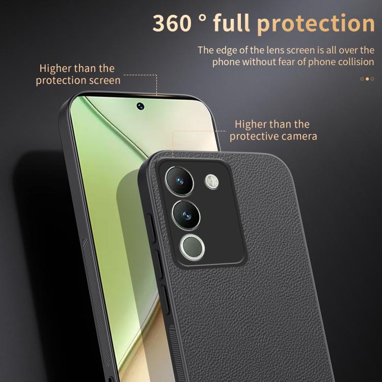 For vivo Y200 HUIYI Leather Magnetic Phone Case