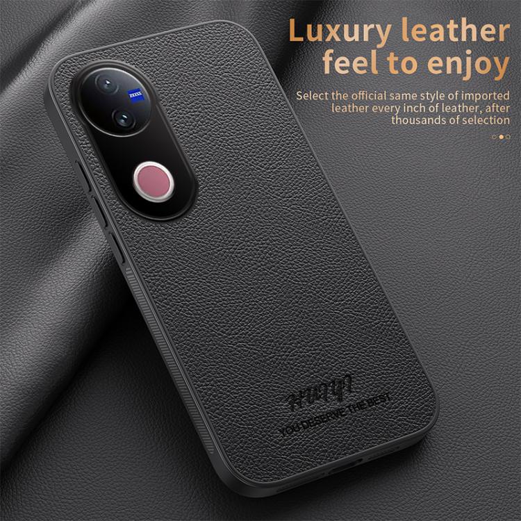 For vivo V50 HUIYI Leather Magnetic Phone Case