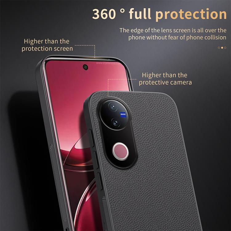 For vivo V50 HUIYI Leather Magnetic Phone Case