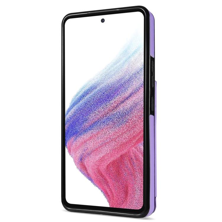 For Samsung Galaxy A52 4G / 5G / A52s 5G Rhombic Dual Buckle Card Slots Phone Case with Lanyard
