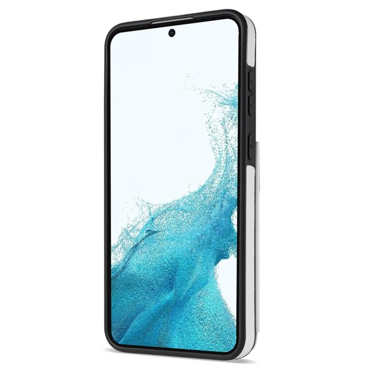 For Samsung Galaxy S21+ 5G Rhombic Dual Buckle Card Slots Phone Case with Lanyard